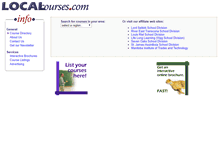 Tablet Screenshot of localcourses.com